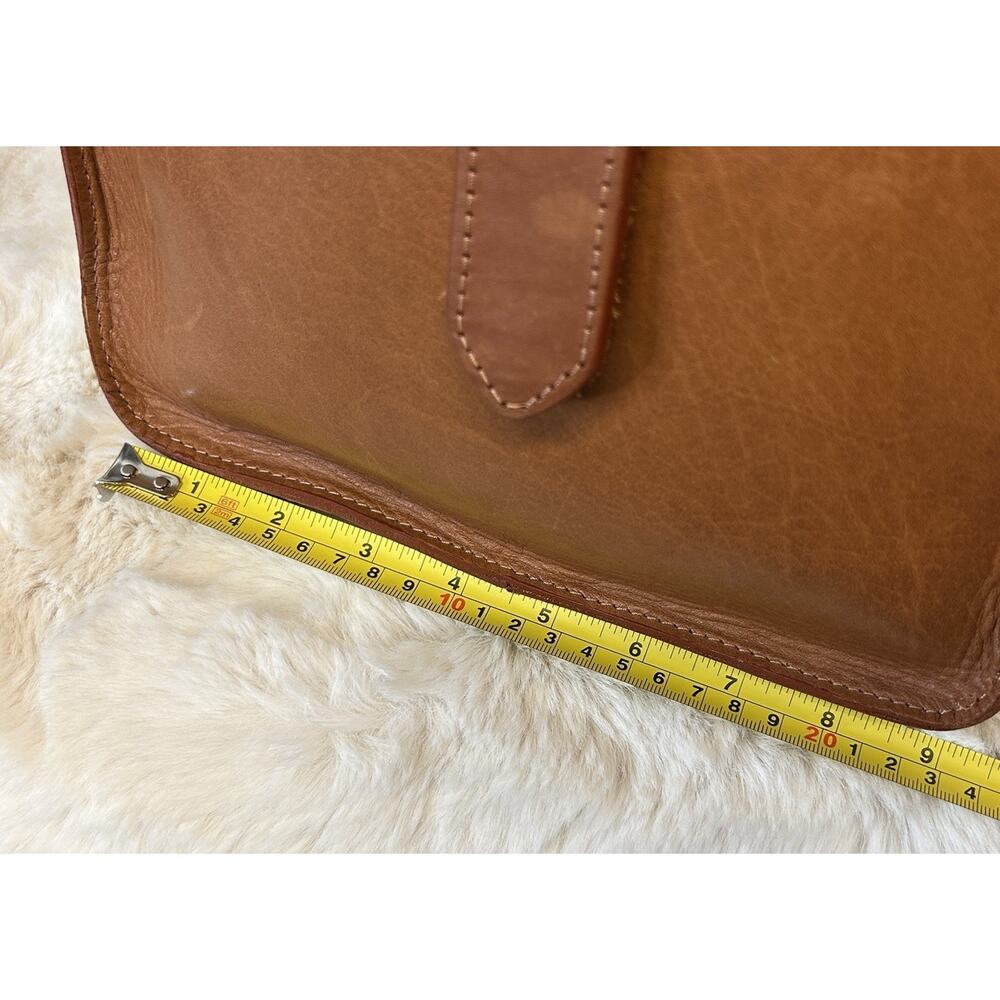 Balibetov Genuine Argentine Brown Leather Handcrafted Strap Crossbody Matera Bag - Picture 10 of 15